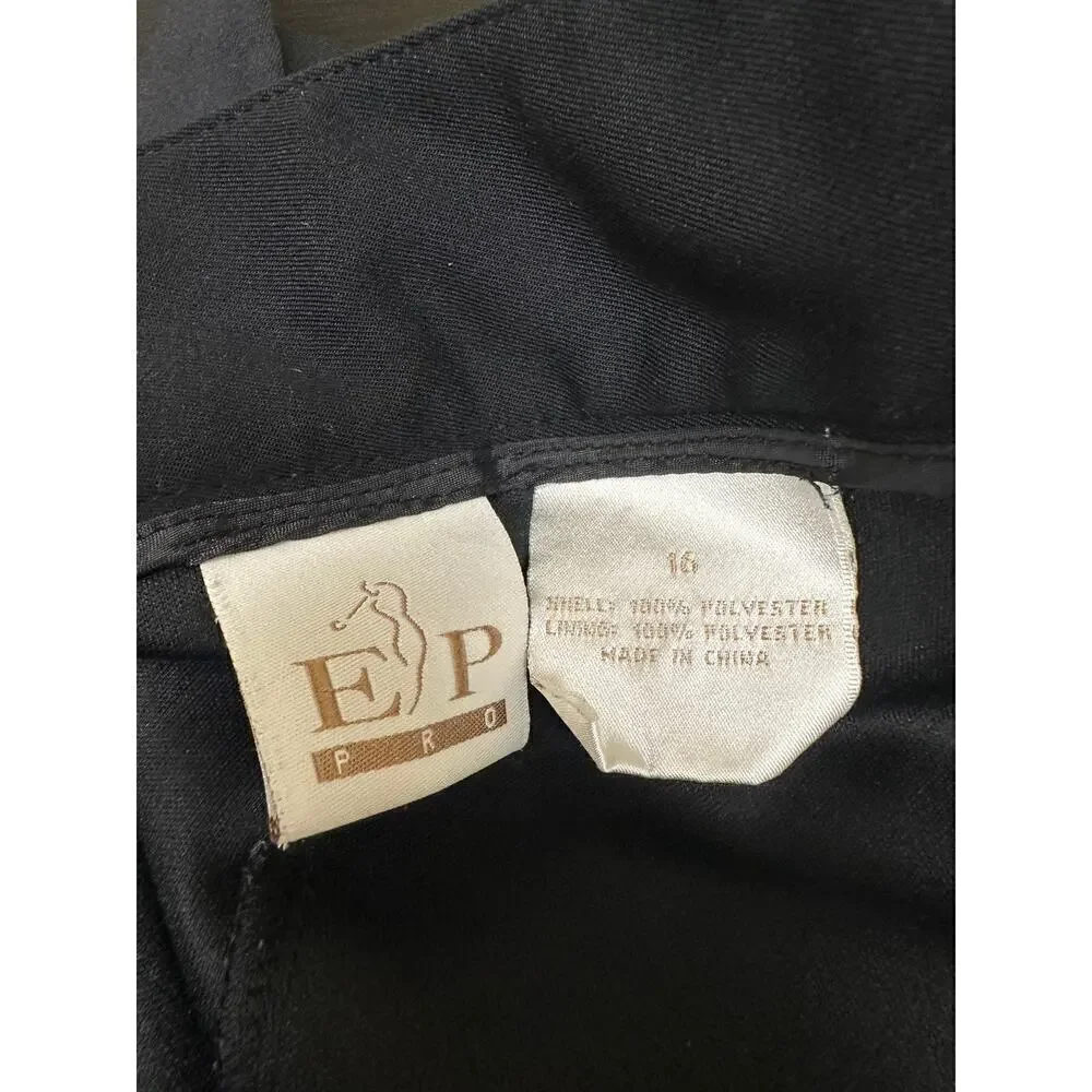 EP Pro Women Black Golf Blokette Classic Pockets Mini Skort Size 16
